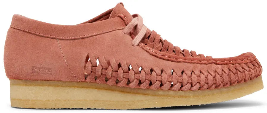 Clarks × Supreme  Wallabee weave pink suede