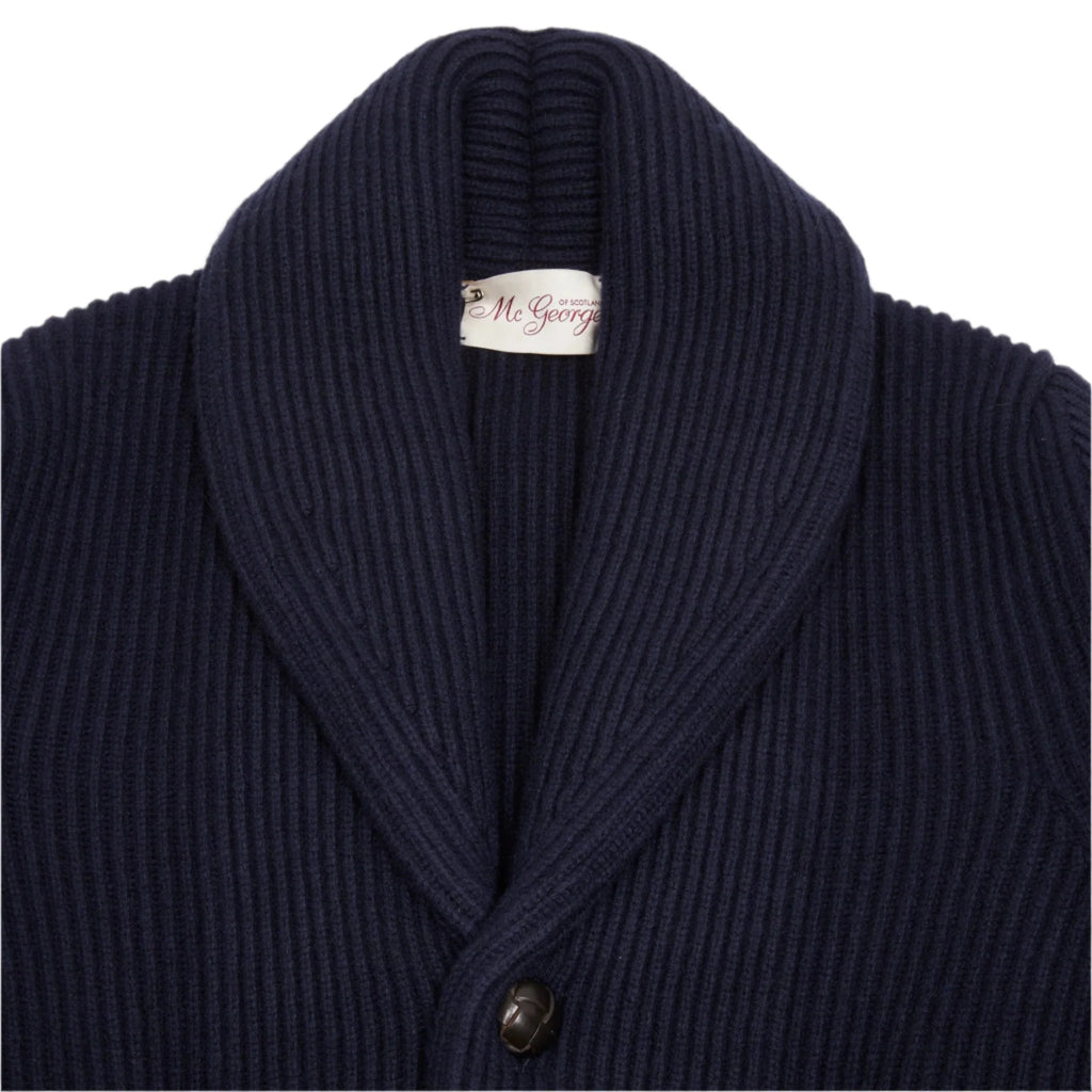 McGeorge of Scotland Shawl Cardigan in Navy